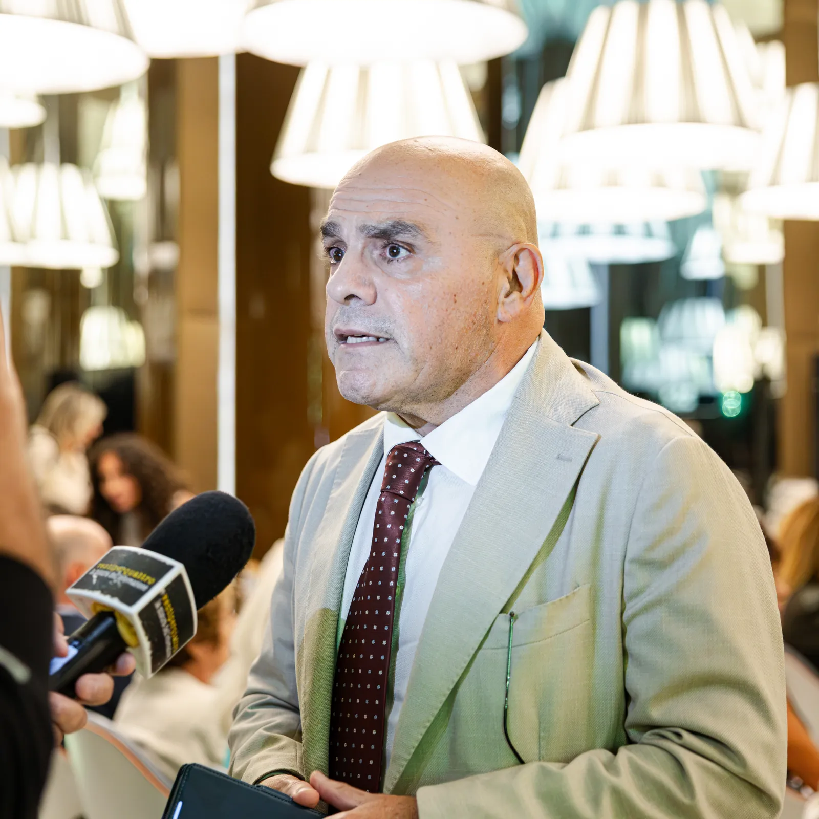 Un'intervista in sala