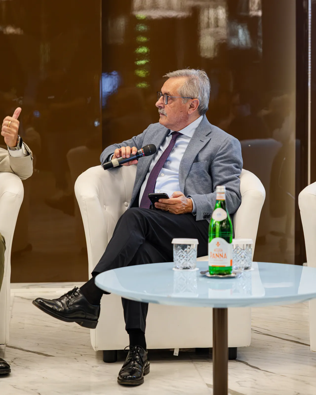 Un intervento durante il panel