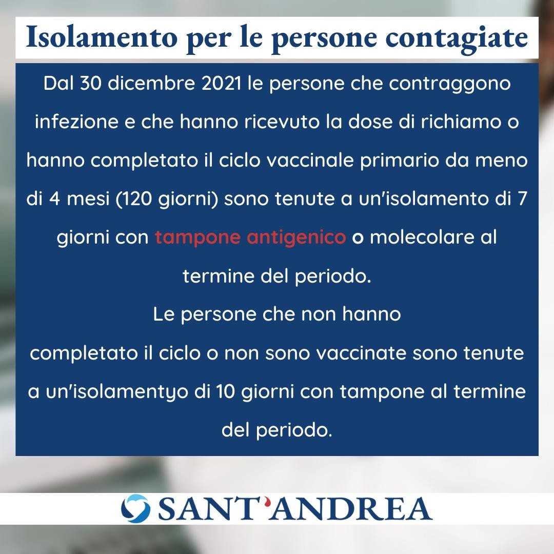 🟢 Il decreto-legge emanato dal Governo il 29 dicembre ha disposto nuove norme di comportamento per il