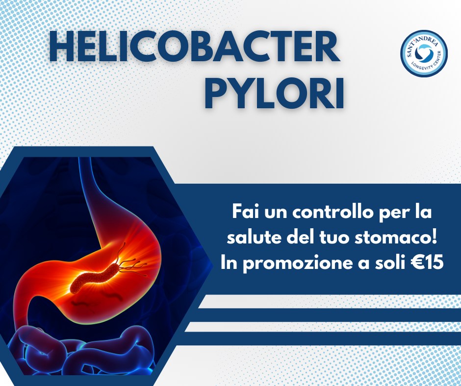 🔬 Test Helicobacter Pylori nelle Feci a 15 Euro! 🔬 Presso il Laboratorio Analisi Sant'Andrea offriamo il