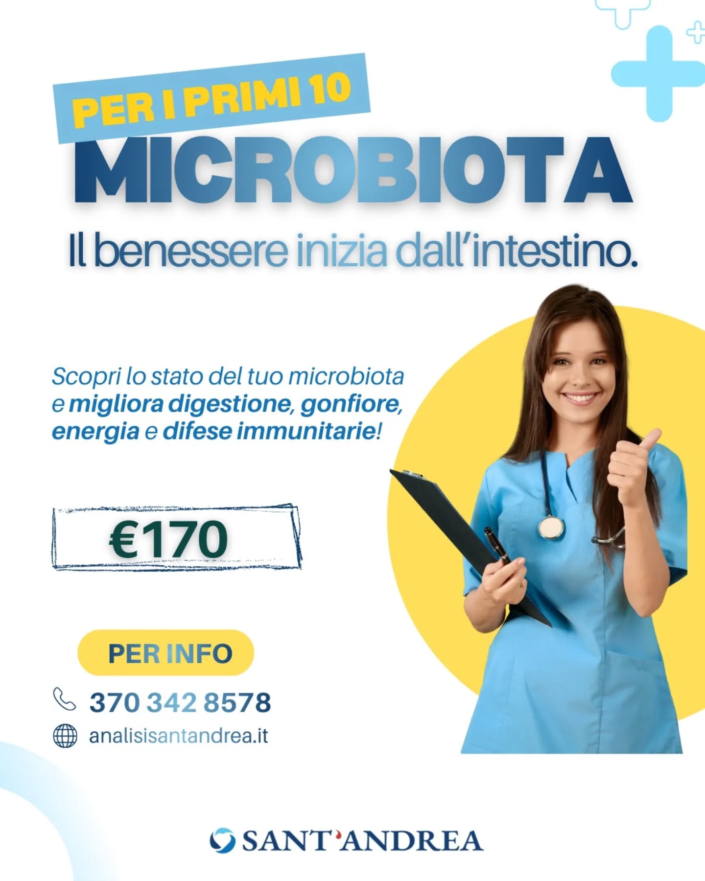 Il benessere inizia dall’intestino. ✨ Scopri lo stato del tuo microbiota e migliora digestione, gonfiore,