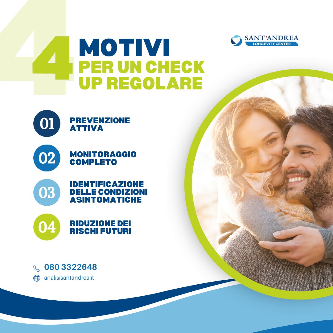 Un check-up regolare è un gesto di amore verso te stesso e verso chi ti sta vicino. Prevenire significa