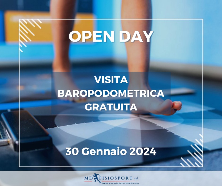 Il 30 Gennaio, presso la sede di MD Fisiosport, si effettuerà una VISITA BAROPODOMETRICA GRATUITA.