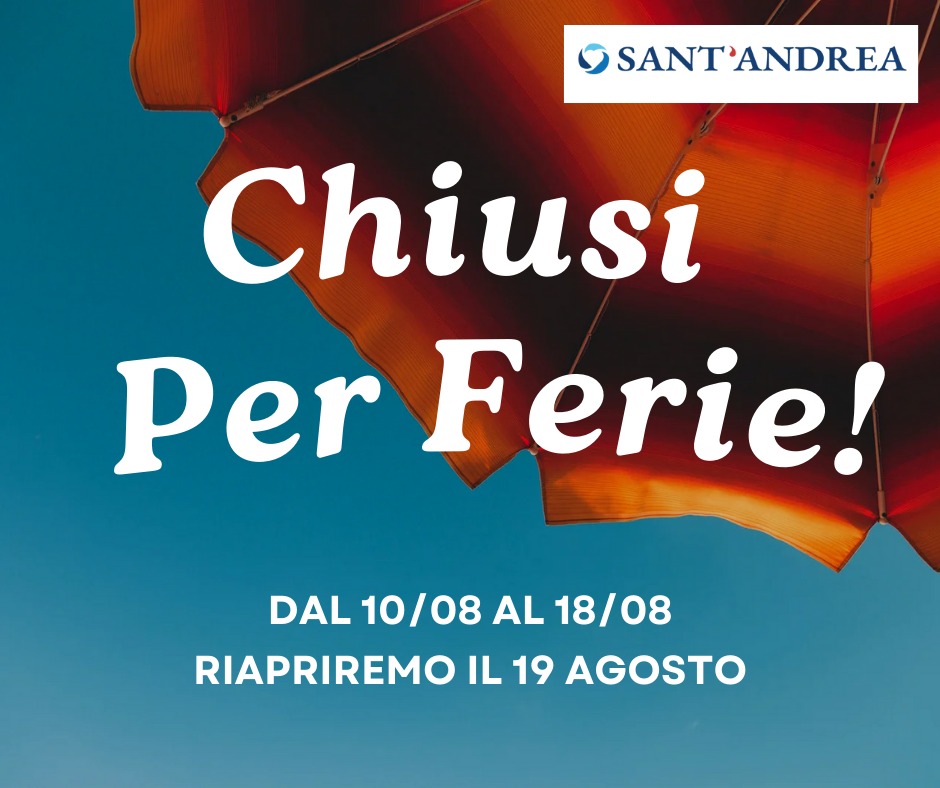 🌞 Chiusura Estiva 🌞 Cari pazienti, Vi informiamo che saremo chiusi per ferie dal 10 al 18 agosto.