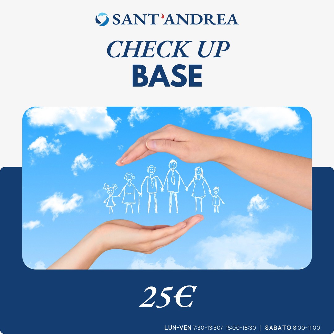 Anche in estate prenditi cura della 𝐬𝐚𝐥𝐮𝐭𝐞! Il 𝐂𝐡𝐞𝐜𝐤 𝐔𝐩 𝐁𝐚𝐬𝐞 è un pannello di analisi